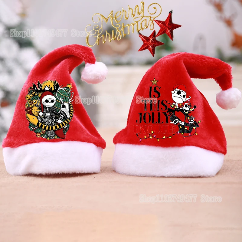 Disney The Nightmare Before Christmas Hat Festival Atmosphere Cartoon Cap Decoration Child Adult Santa Claus Dress up Xmas Party