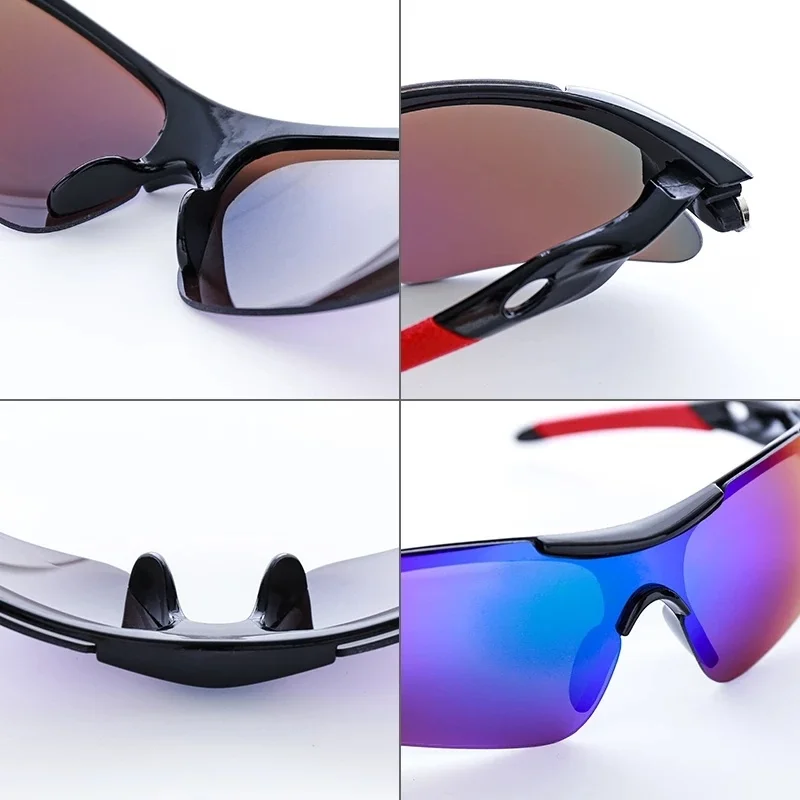 Lunettes de soleil de cyclisme polarisées pour hommes et femmes, lunettes de sport de plein air, lunettes de randonnée coupe-vent, lunettes de course, UV400