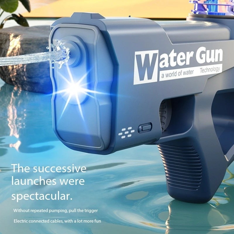 2025 nueva pistola de agua, juguete de tiro completamente automático, aspersor de alta presión, juguete de fiesta en la piscina para playa al aire libre, regalo para niños y adultos