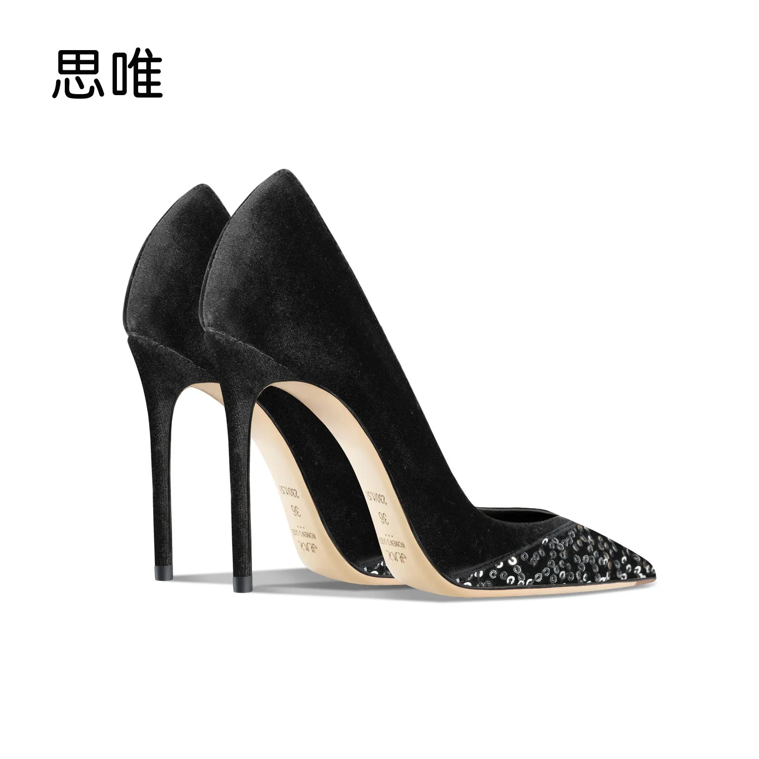 Genuine Leather High Heels Shoes 2023 Women Shoes Mixed Colors Pumps Pointed Toe Thin Heel Sexy Wedding Party Ladies Shoes 10cm