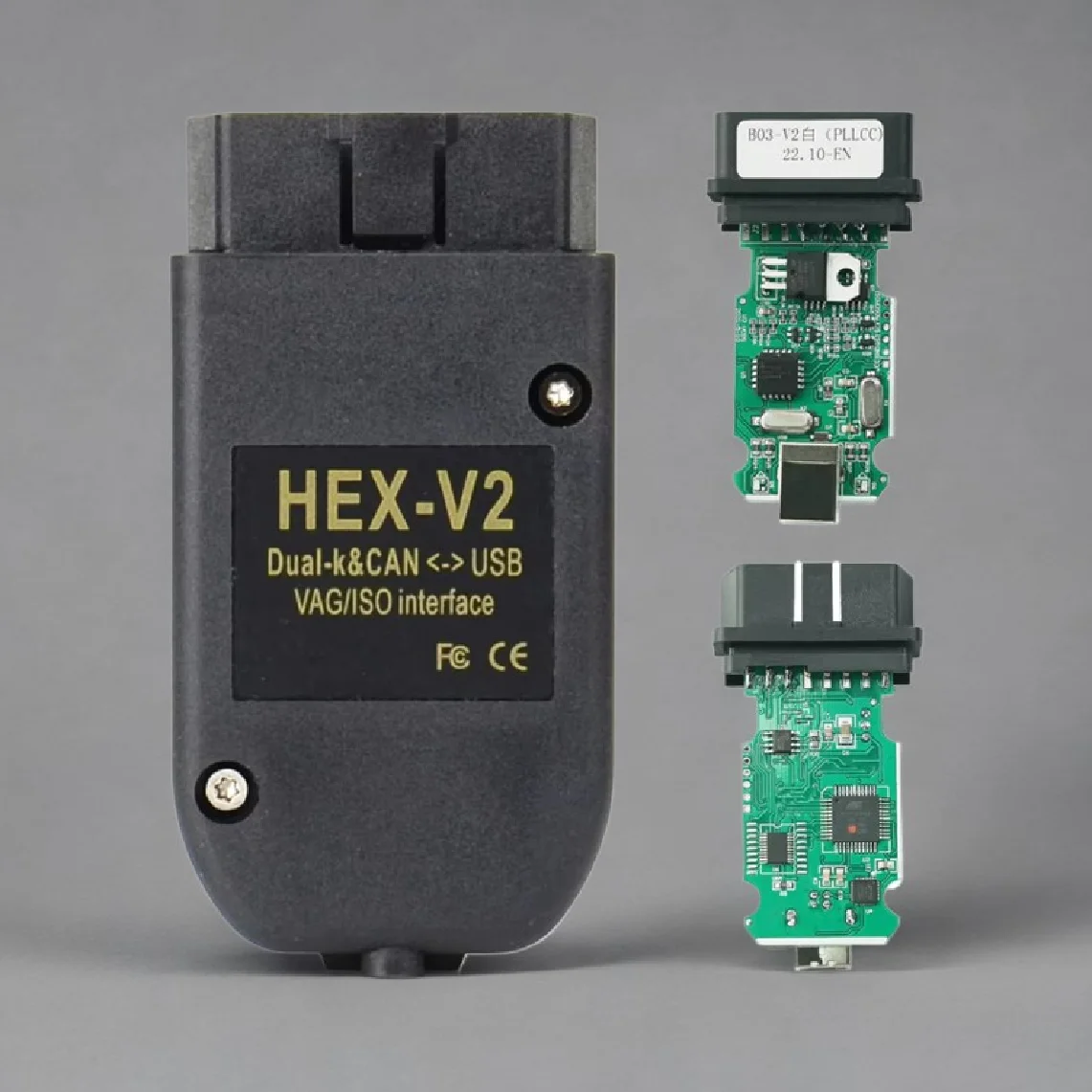 Newest VCDS 26.3 V25.3 HEX V2 OBD2 Diagnostic Cable Multi-Language VAG Scanner Tool for VAG HEX V2 for VW Audi Skoda Car