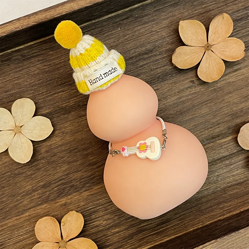 1 Piece Of Relaxing Gourd Statue - Unique Design And Soft Texture, Suitable For Home Decoration And Tabletop Ornaments F236-Wta