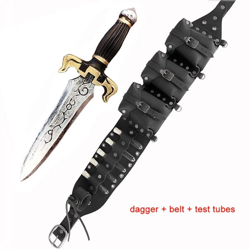 Medieval Alchemist Witch Wizard Sword Belt Viking Knight Healer Cosplay Costume Steampunk Witchcraft Potion Bottle Bag Accessory