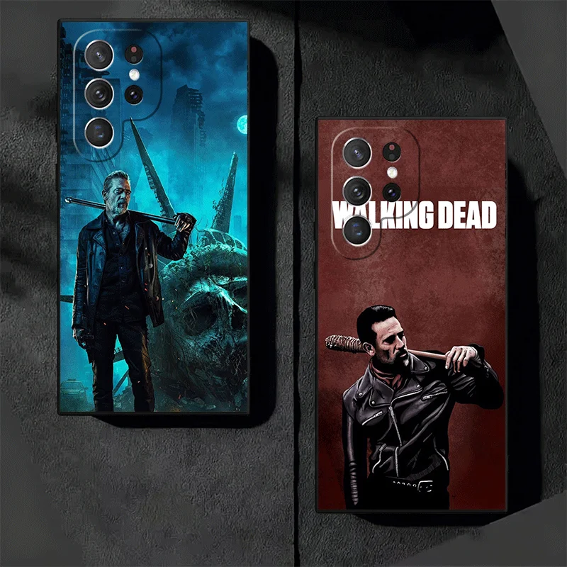 The Walking Dead Negan Soft Phone Case for Samsung Galaxy S23 S24 S25 S26 Ultra S22 Plus S21 FE S20 + S25 Edge Black Cover Funda - view 4