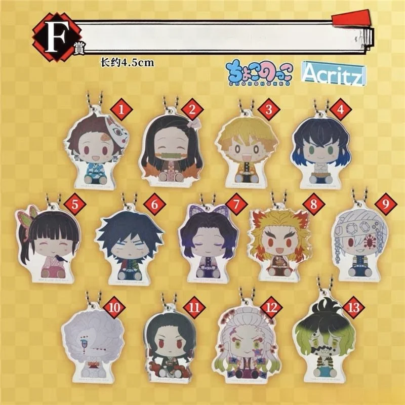 Demon Slayer Tanjiro Kamado Giyu Tomioka Rengoku Kyoujurou Pendant Anime Peripheral Cute Cartoon Acrylic Stand Kawaii Goods