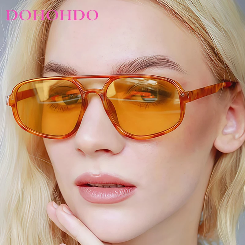 

Vintage Big Frame Pilot Sunglasses Women Fashion Luxury Brand Designer For Men Outdoors Travel Sun Glasses Female Lentes UV400