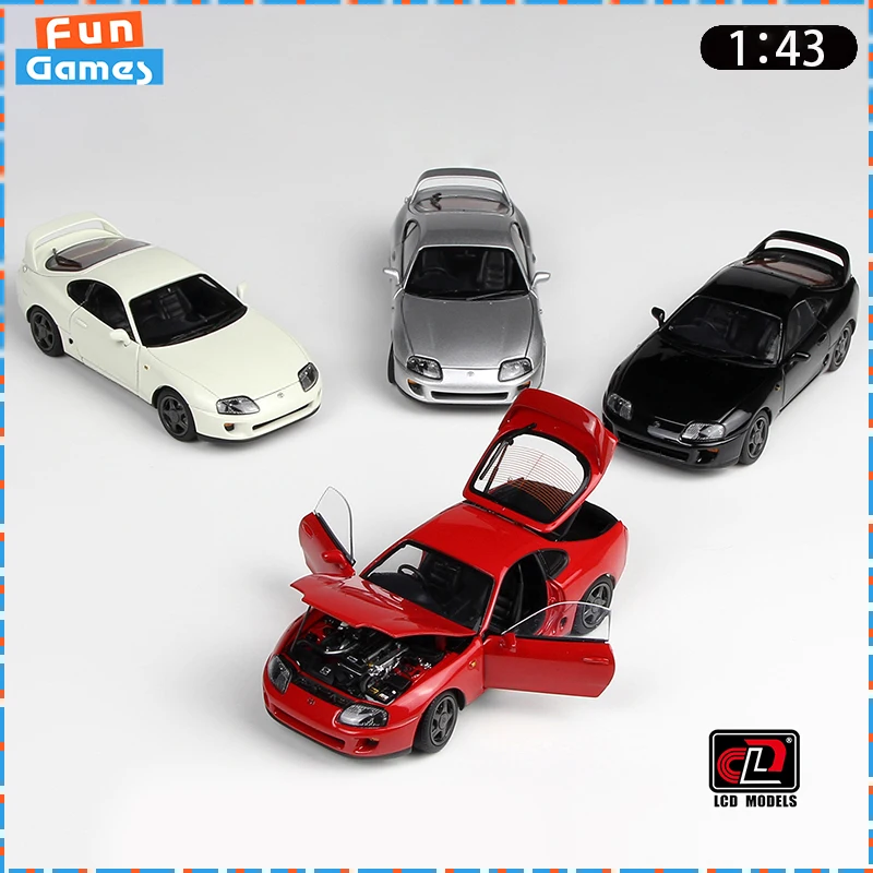 

ЖК-модель автомобиля 1/43 Toyota Supra A80, модель автомобиля, имитация, полностью открытая модель, литая под давлением модель, сбор орнаментов, игрушка на заказ, подарок на день рождения
