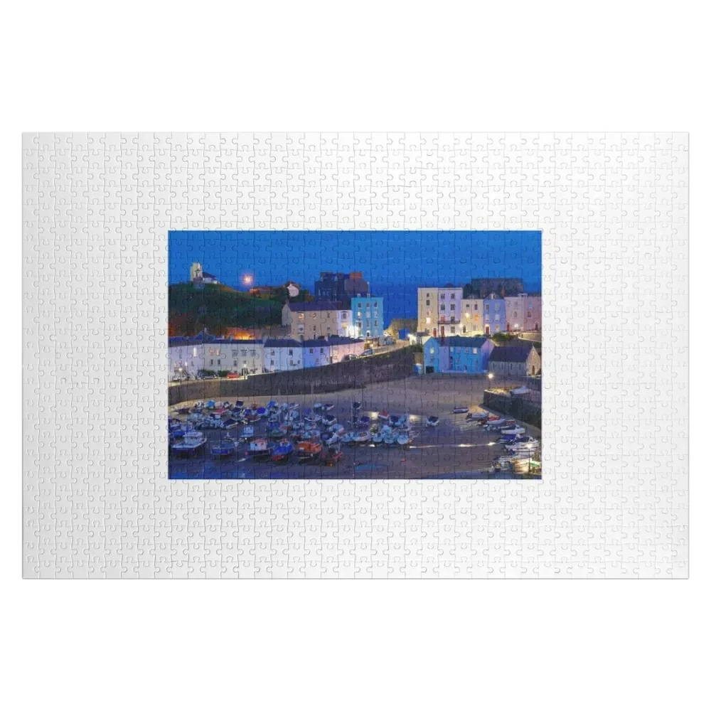 Tenby Harbour, Wales Jigsaw Puzzle Wood Photo Personalized Custom Wood Wood Adults Personalized Kids Gifts Puzzle