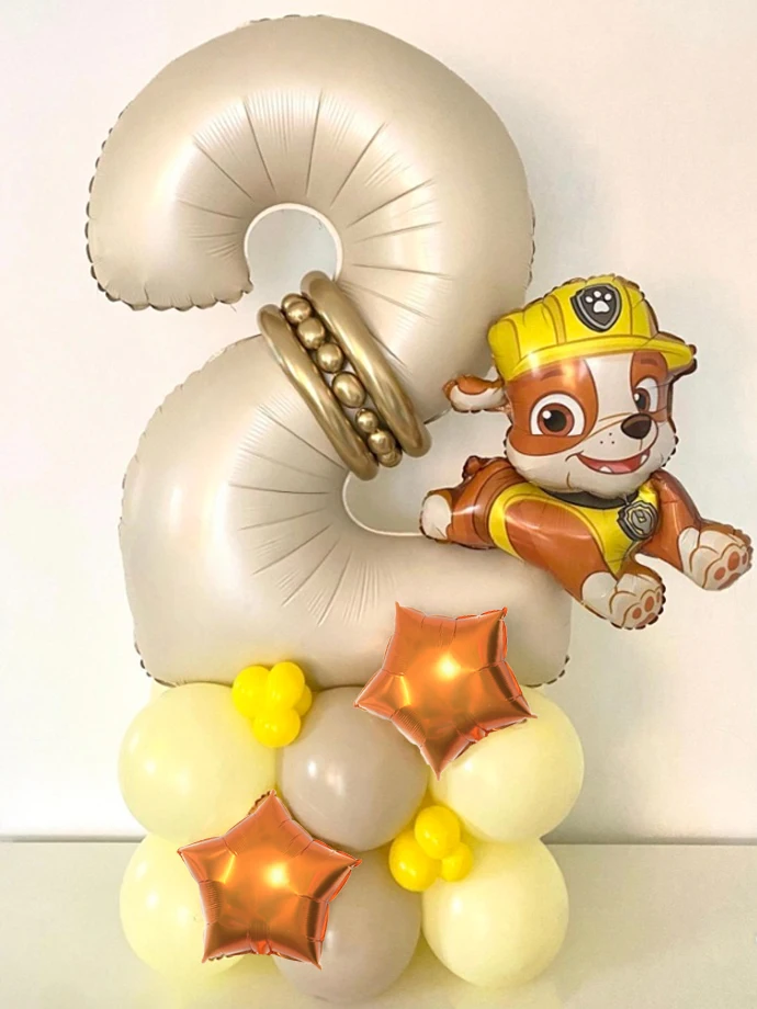 Cartoon Paw Patrol Themen Ballon Party Dekoration Lieferungen Rettung Hund Welpen Aluminium Folie Ballon Kinder Geburtstag Geschenk