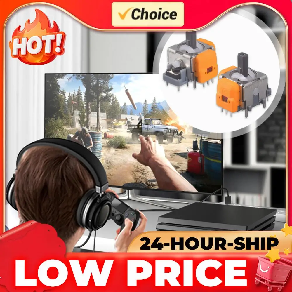 

10 шт. модулей аналоговых джойстиков с регулировкой, без дрейфа, запчасти для ремонта, для игровых приставок и контроллеров XBox/Switch