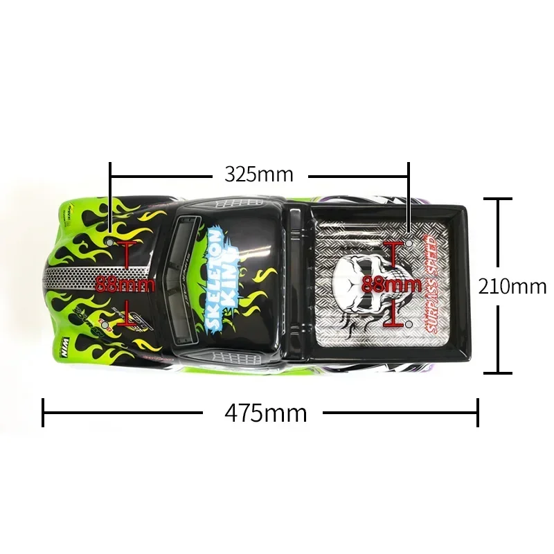 1/8 Auto Carrosserie voor SG-801/802/803 RC Voertuigen Model Onderdelen SG-CK01
