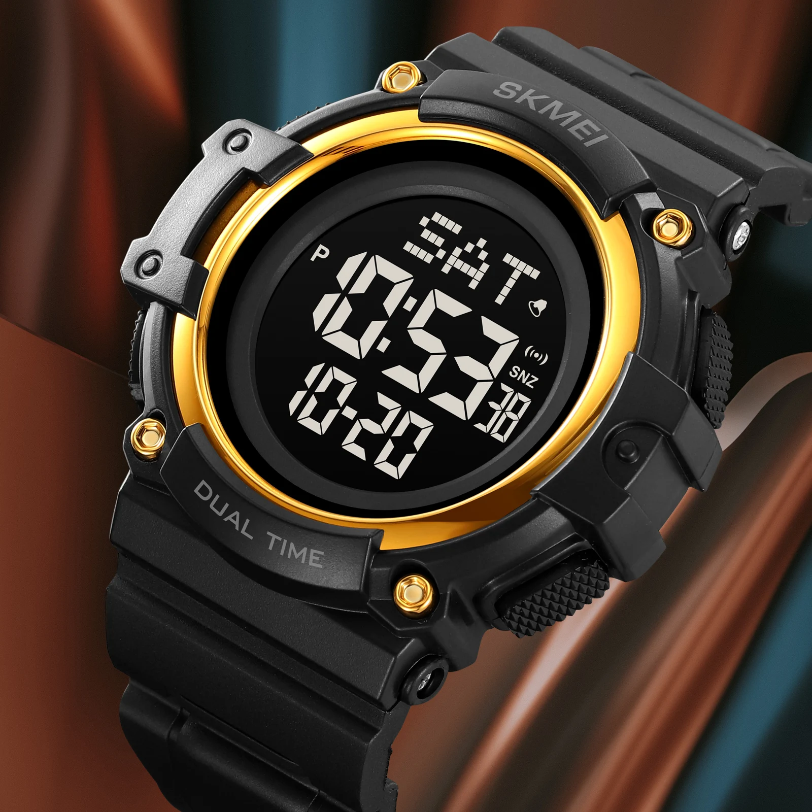 Мужские уличные спортивные электронные водонепроницаемые электронные часы для ночного видения, модель SKMEI 2230