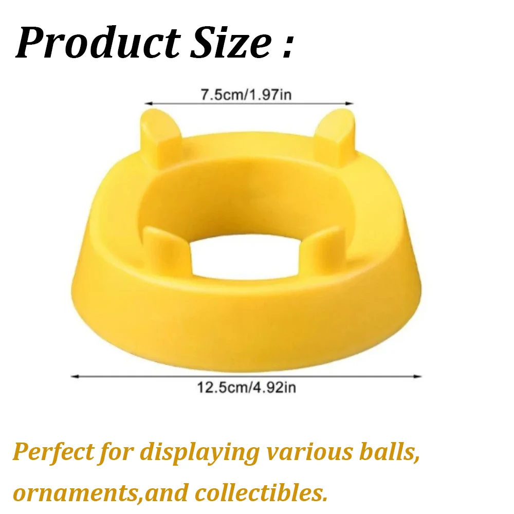 2PCS Plastic Ball Stand Holder Quad-Corner Support Base for Soccer Volleyball Basketball Rugby Ball Display Ball Storage Holder