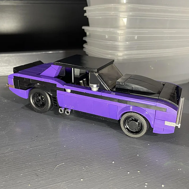 

Speed Racing Car Model MOC Building Bricks American Muscle Car Modular Technology Gifts Holiday Assemble Children Toys Suit