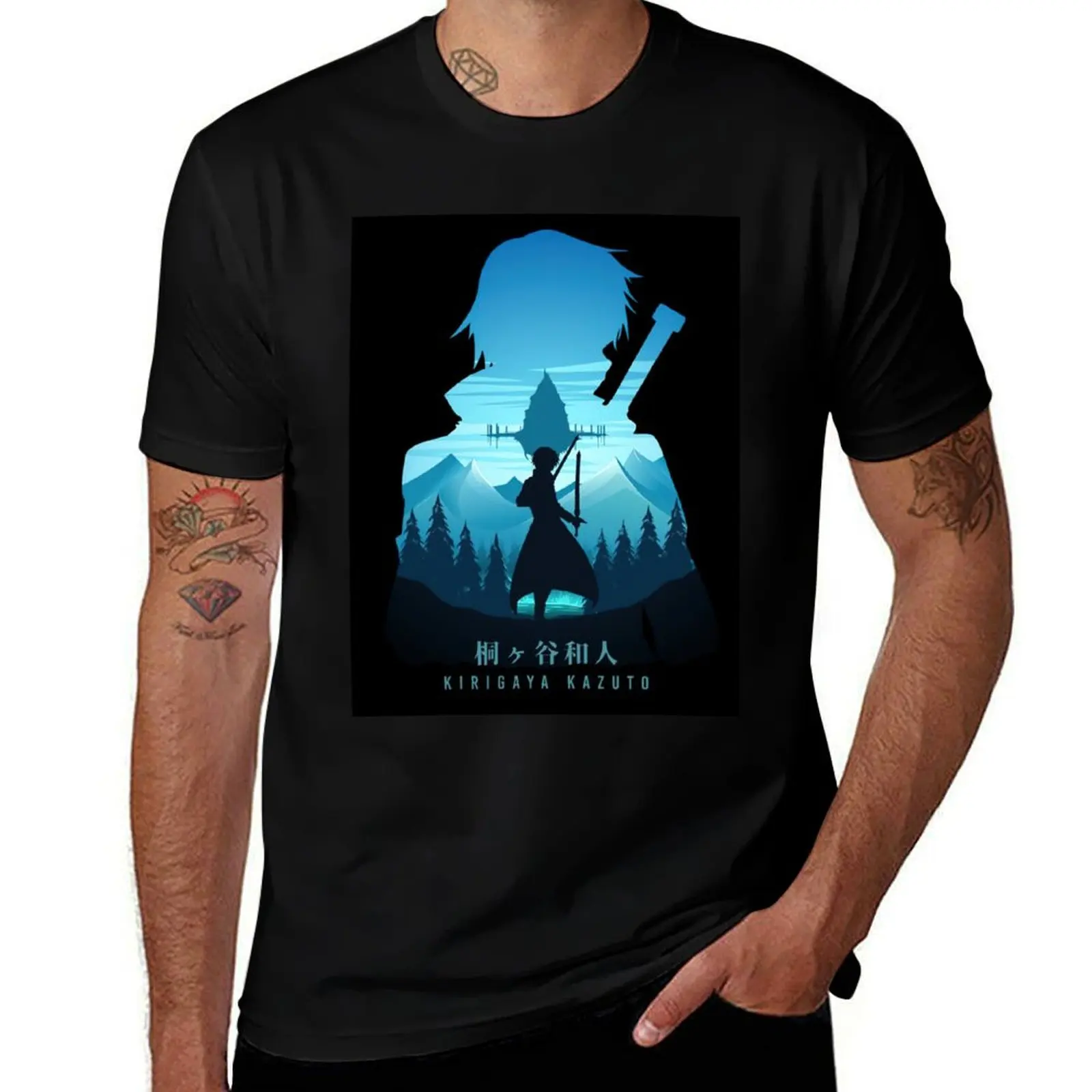 Kirito T-Shirt men t shirt cotton 100% T-Shirt