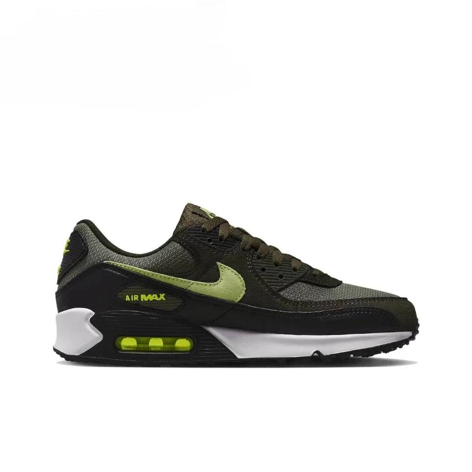 Nike Air Max 90 New Arrival Men's Running Shoes Wear Resistant Shock Absorption Breathable Black Sneakers DQ4071-200