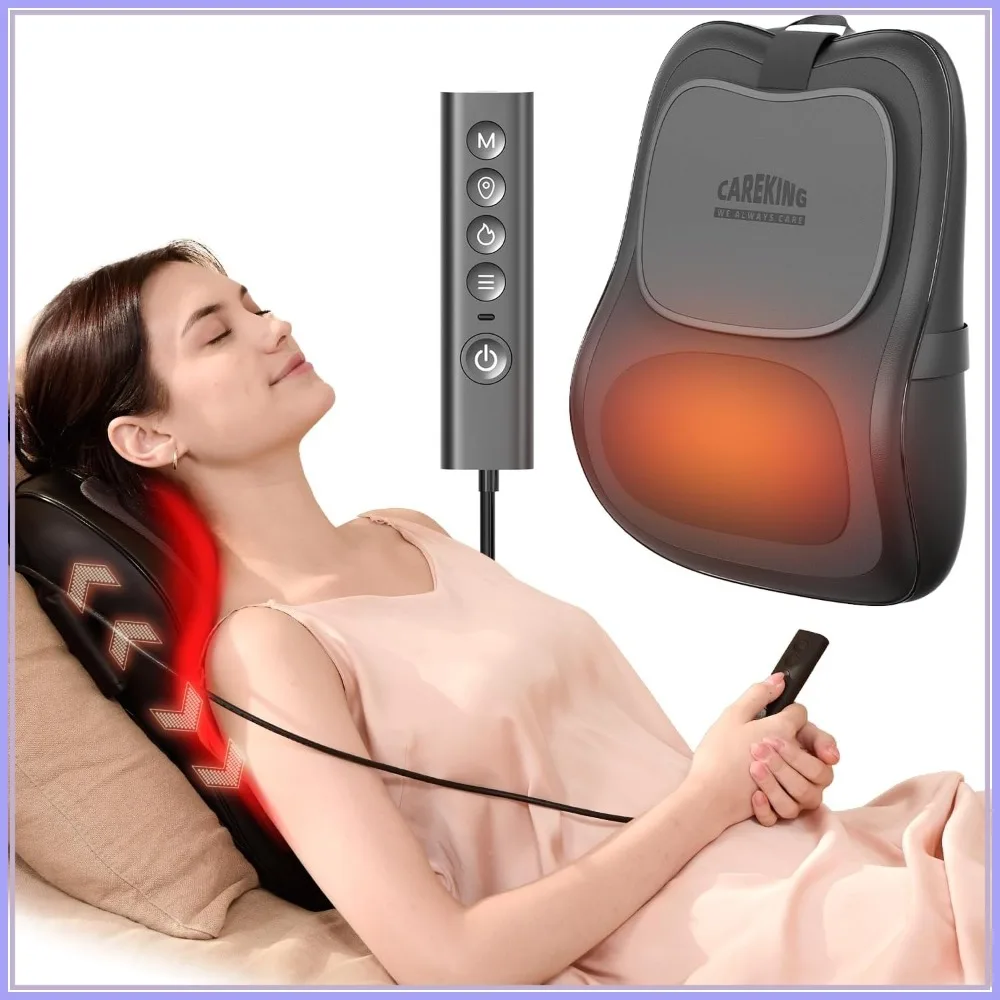 

3D Shiatsu Back Massager with Heat for Neck, Shoulder, Leg, and Lower Back Pain Relief, Up&Down Massage for Home, Office, Car