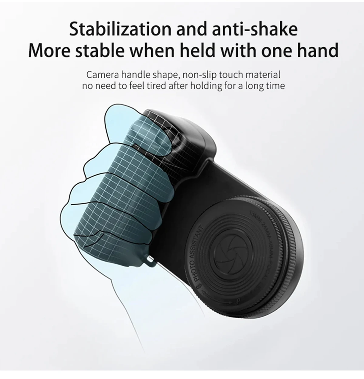 Magsafe smartphone câmera obturador aperto bluetooth selfie lidar com câmera foto estabilizador com luz de preenchimento para iphone android