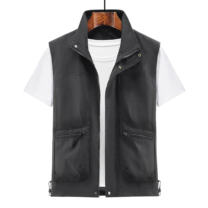 New Outdoor Multi-functional Tooling Vest Zipper Multi-pocket Jacket Spring And Autumn Vest Sports Vest