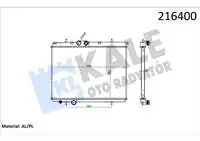 Store code: 2033011AB for engine water radiator P206 P206 (T3E) 1,4 / 1,6 16V/16V/16V/1,4HDI clip