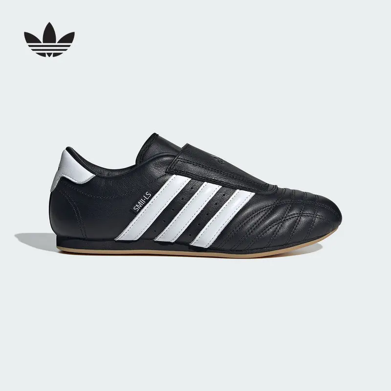 Adidas Originals Women Slip‑on Shoes JQ4775 Jennie Style Leather Flat Casual Sneakers