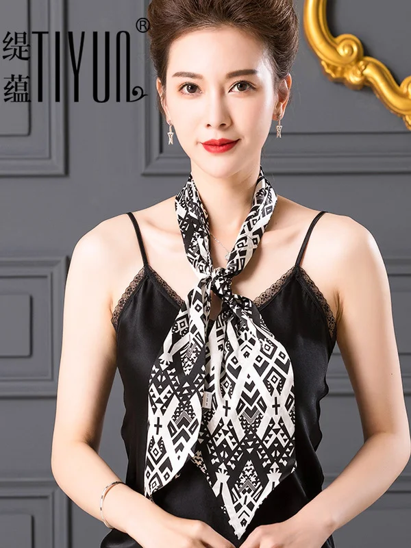 ex-narrow-long-silk-scarf-real-silk-ort-netie-decorative-bow-tie-korean-sle-print-lightweight-comfortable-for-couples