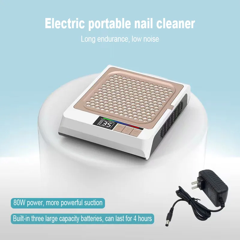 مجمع غبار الأظافر المحمول القابل لإعادة الشحن STLF LZS مع تصميم محرك بدون فرشاة بقدرة 80 وات مزود طاقة كهربائي