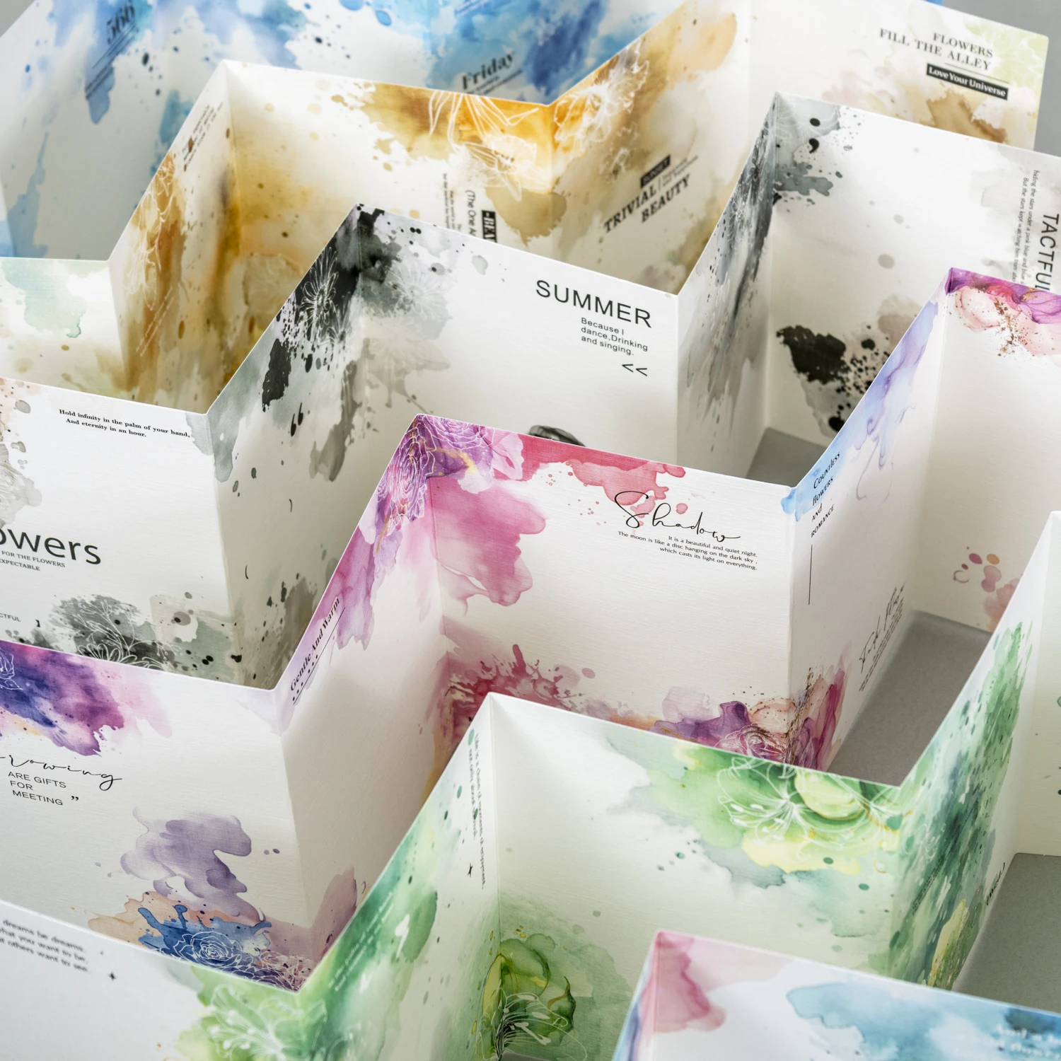 Carta materiale acquerello Kawaii 2 pezzi Nota Foglie sfuse Carta decorativa Messaggio Memo note per cose da fare Forniture di cancelleria per ufficio