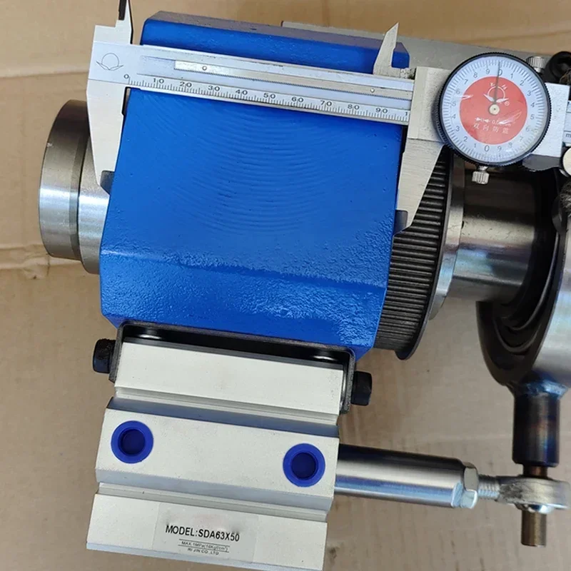 Portable 220v Spindle Type Rotary Pneumatic Clamp Base Collet Small Machine Tool Headstock Spindle Base Quick Clamp