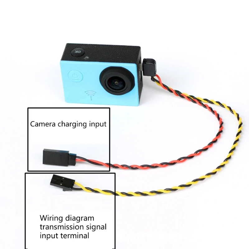 5V Input Video Audional Transmitter Cord Wire  USB Port to  Out Cable Insert and Use for SJ6000 SJ5000 SJ4000