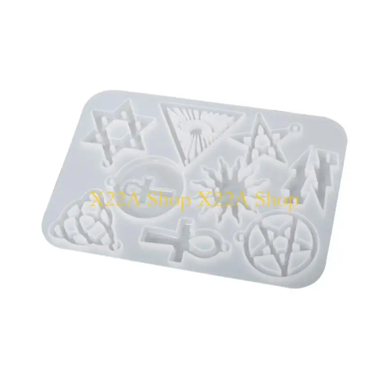 Unique Pentagram for Sun Flower Earring Silicone Mold Suitable for Epoxy Crafts Ornamen