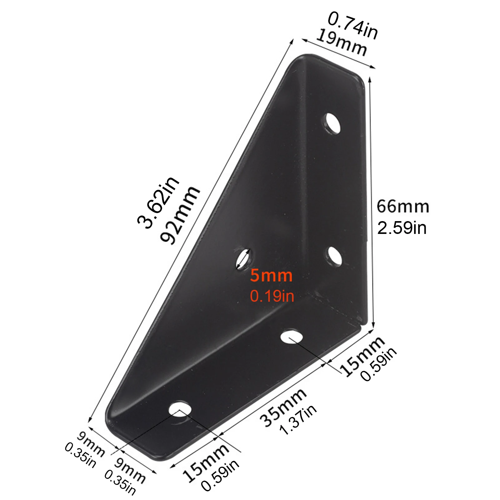 Right Triangle Corner Supports Wooden Furniture Corner Connector Countertop Joint Shelf L Bracket For Decorative Corner Brackets