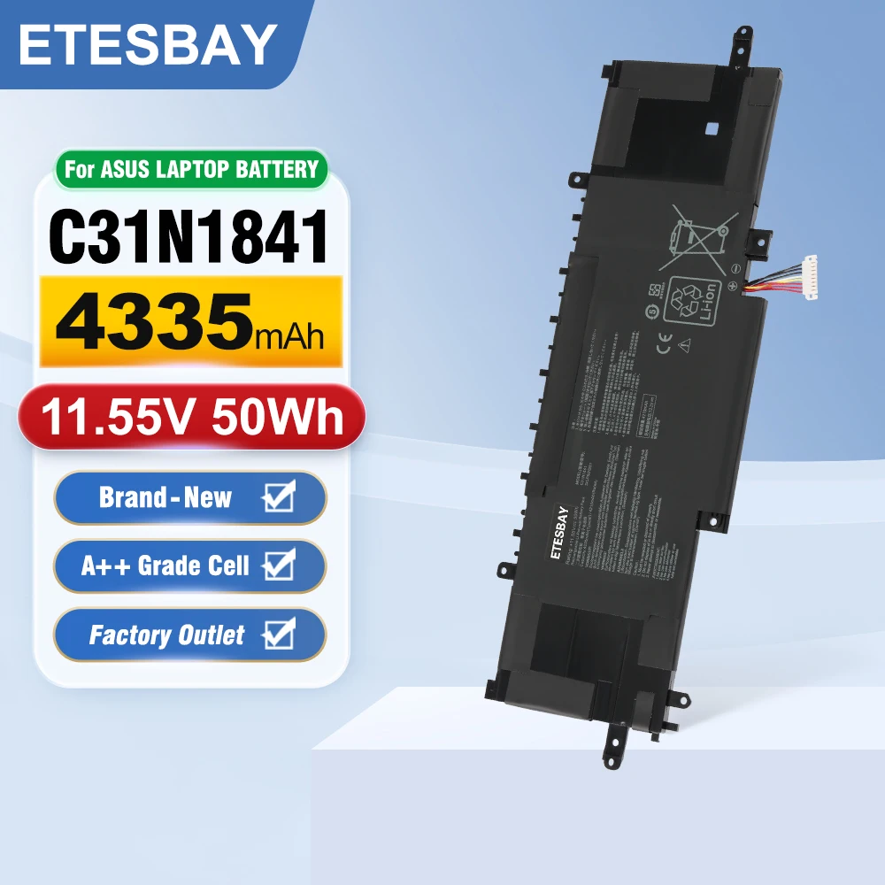 

ETESBAY C31N1841 Laptop Battery For ASUS ZenBook UX334FL UX333FAC UX433FL UX433FLC UM433DA UM433IQ UM434DA UM434IQ UX434DA