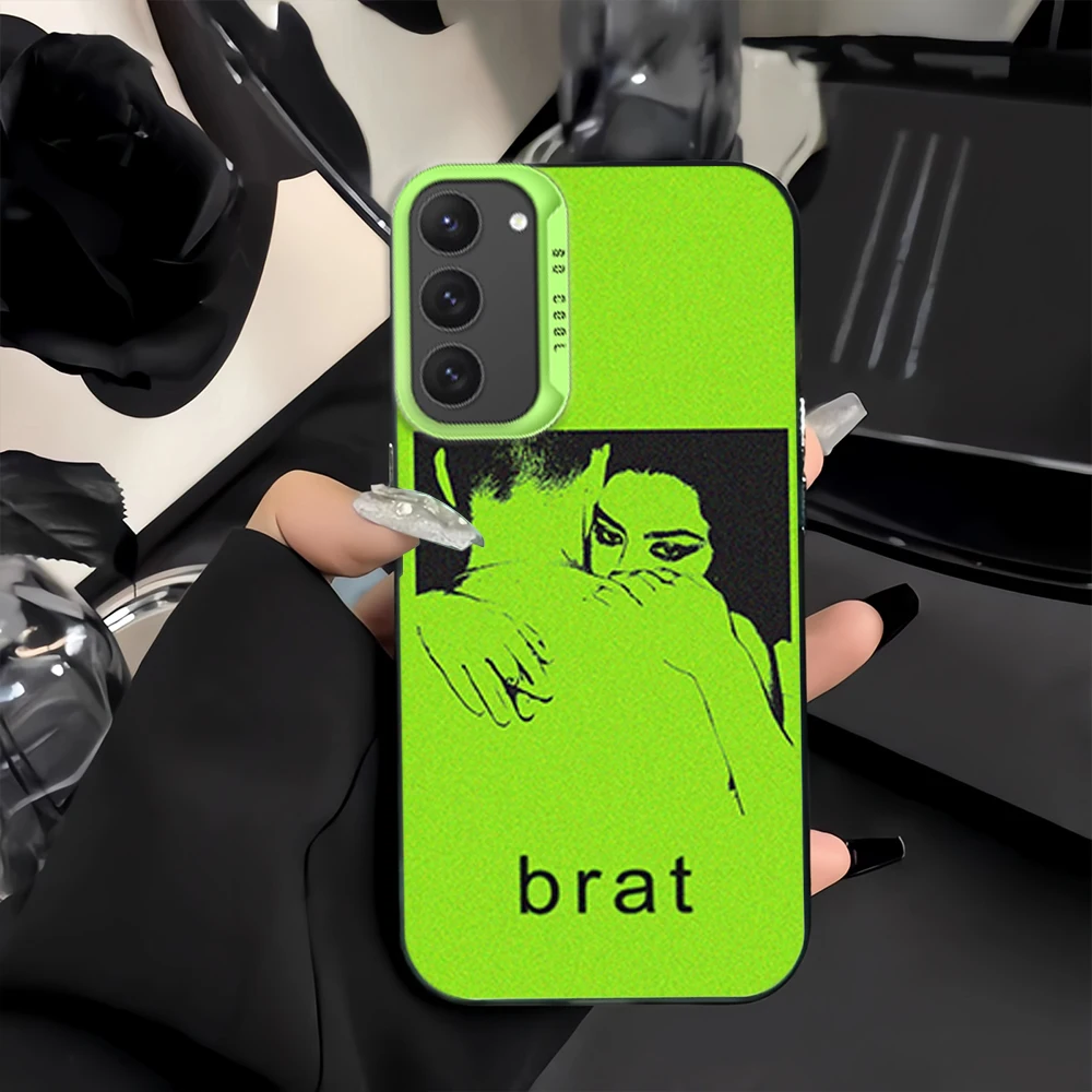 Singer C-Charli XCX Brats  Phone Case for  For Samsung Galaxy S24 S23 S22 S21 S20 FE Ultra Plus 4G 5G IMD Fall Matte