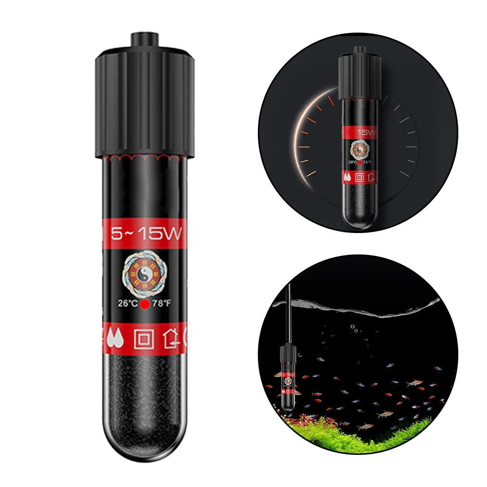 Compact Design Fish Tank Heating Home Aquarium Easy To Monitor Aquarium Heater Efficient Fish Heating Suitable For 20L Tank