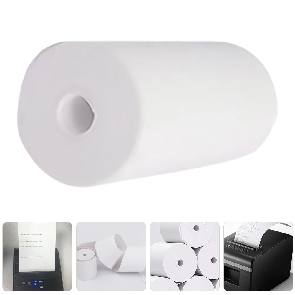

50Pcs Thermal Paper Roll for Cash Register and Portable Thermal Printers Quick Response Sharp Text Long Term Storage Reliable