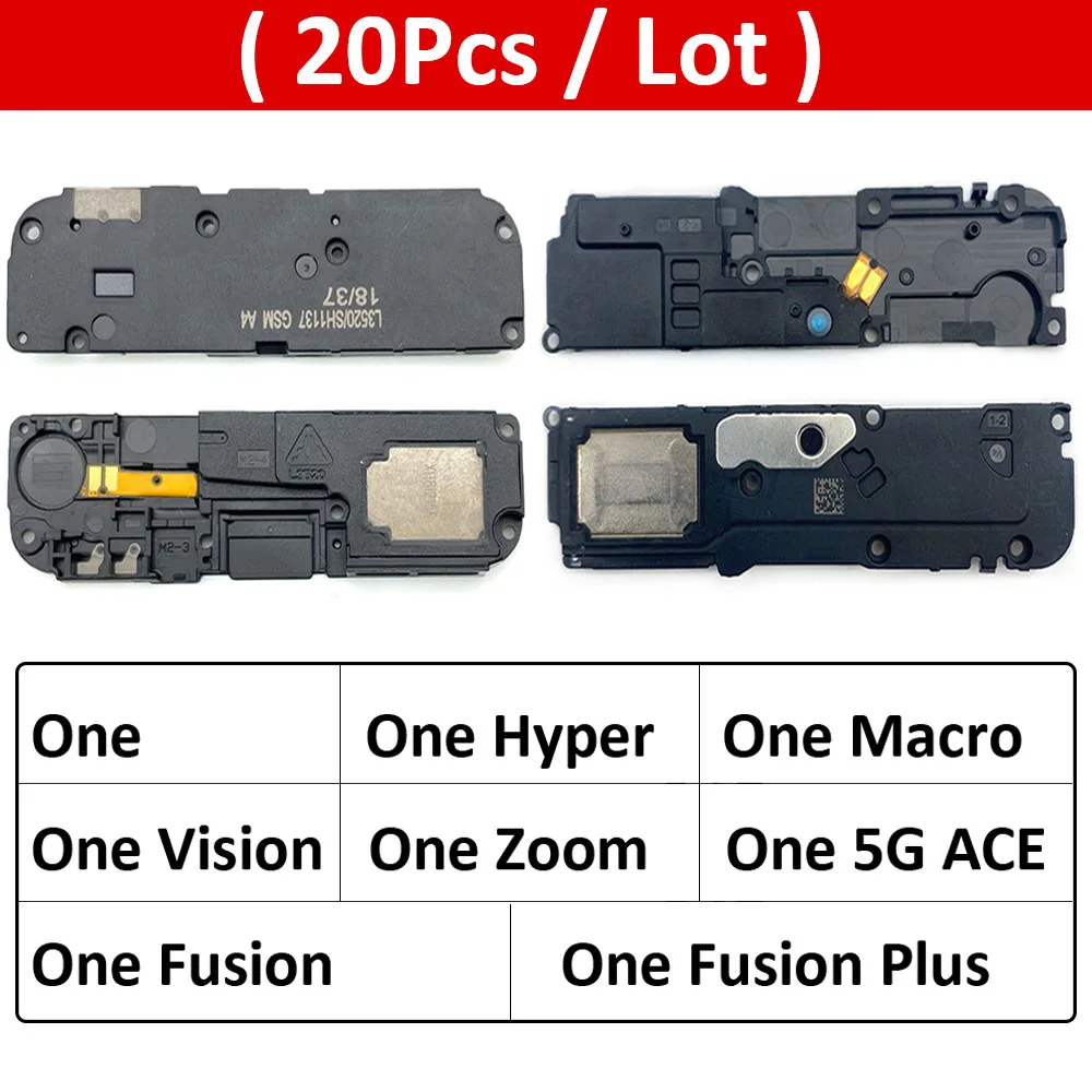 20Pcs/Lot New For Motorola Moto One Hyper Macro Vision Zoom Fusion Plus One 5G ACE Loud Speaker Buzzer Ringer Accessories Parts