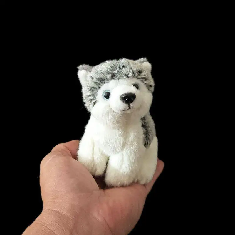 

Cute Husky Plush Toy Mini Bag Hanger Pendant Keychain Stuffed Doll Doll Accessory Lifelike Animals Doll Kawaii Toy Gifts
