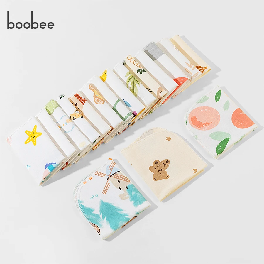 6Pcs Ultra Soft and Comfortable Baby Nursing Towels, Multi-Purpose Drool Towels, Cute and Adorable Printed Patterns, Machine Washable, Newborn Baby Supplies Towels, Newborn Small Square Towels, for Babies