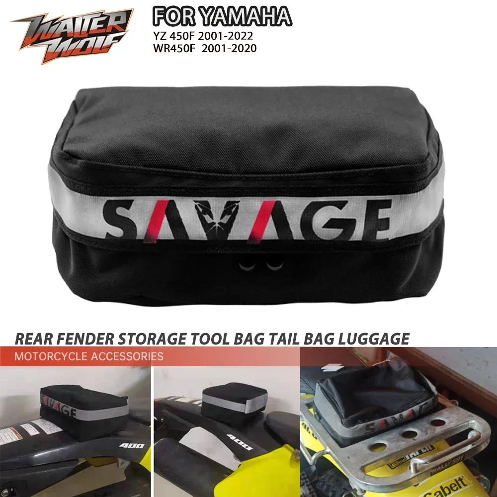 Motorcycle Rear Seat Fender Storage Tool Bag Tail Bags For YAMAHA YZ 426F/450F/250F WR 250R Universal Waterproof Luggage Bags