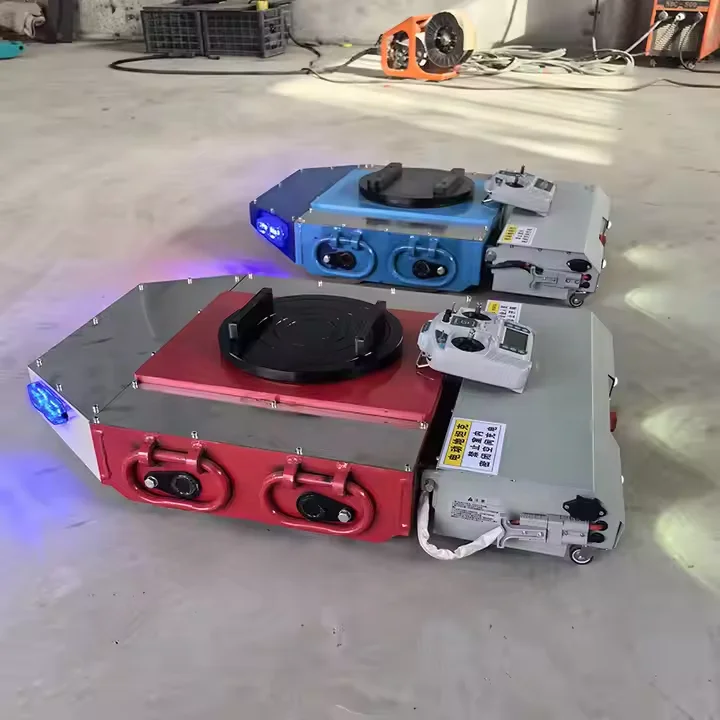 20 35 40 Ton Heavy Duty Electric Tank Trolley 360° Remote Control Mechanical Cargo Material Handling