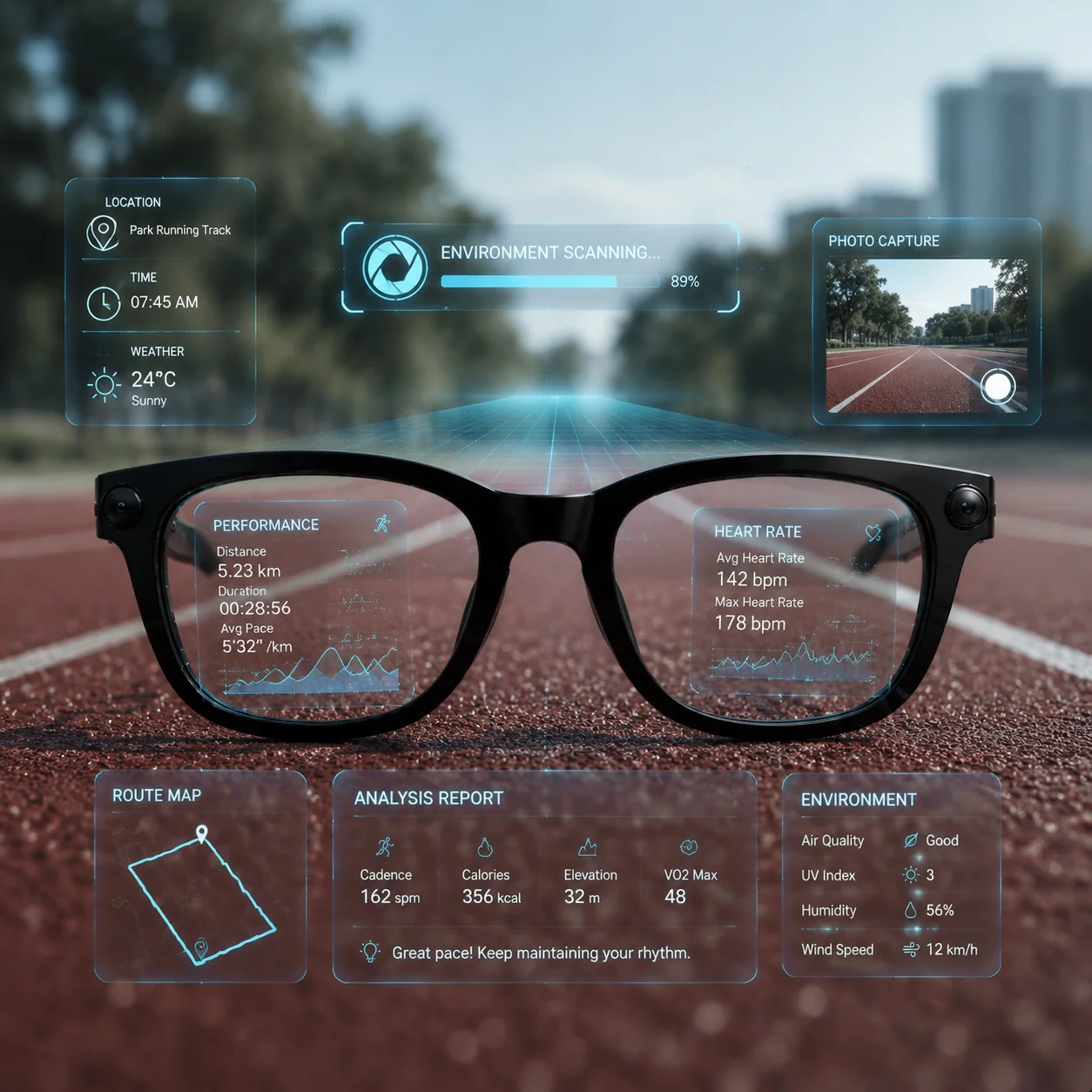 AI Smart Wireless Glasses Bluetooth Sunglasses Remote 4K Control Touch Photo Camera Recording Voice Assistant Translator
