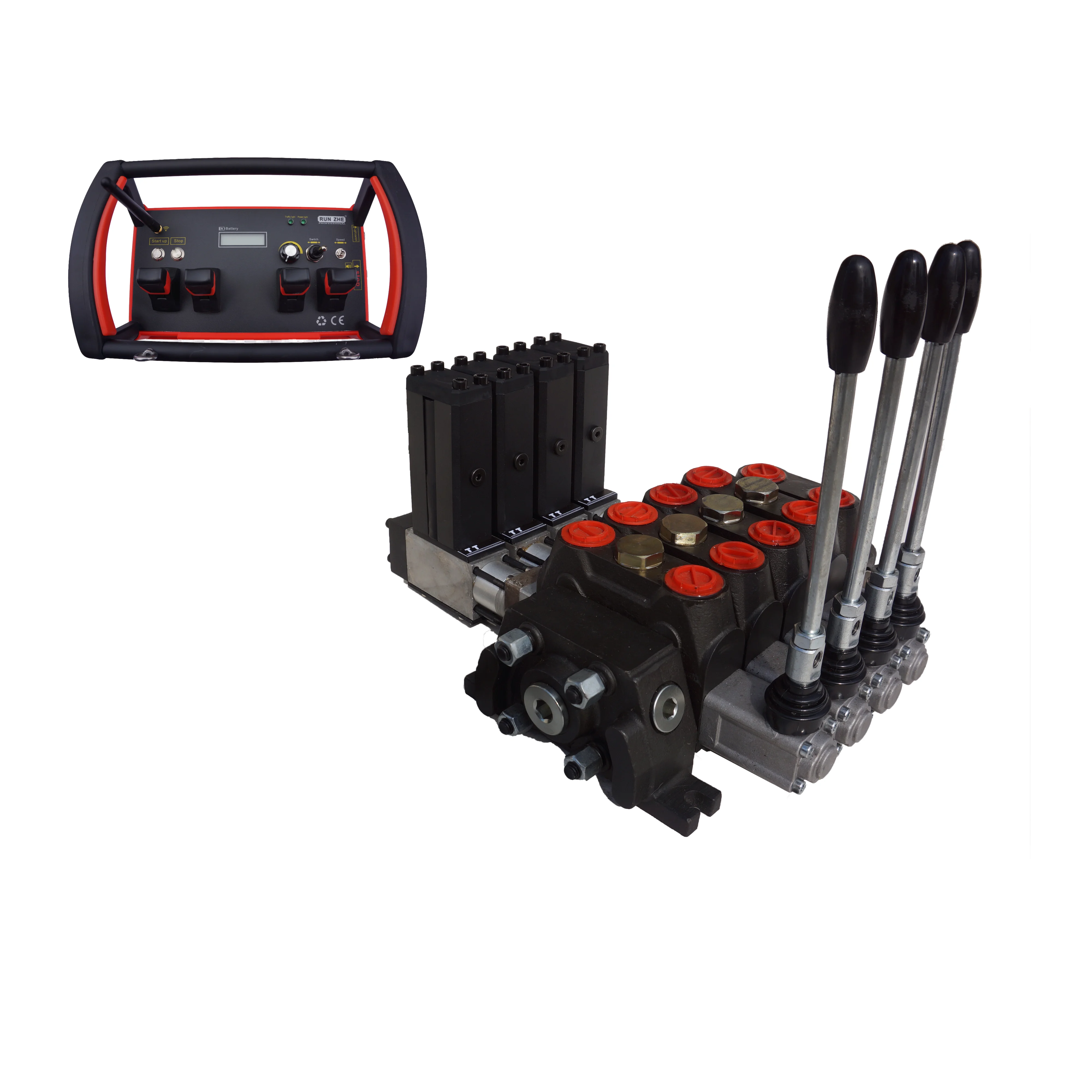 Truck Crane Remote Control Carries Hydraulic Valve, Compact Structure, Precise Micro-movement/4 Functions/12V, 24V/waterproof/