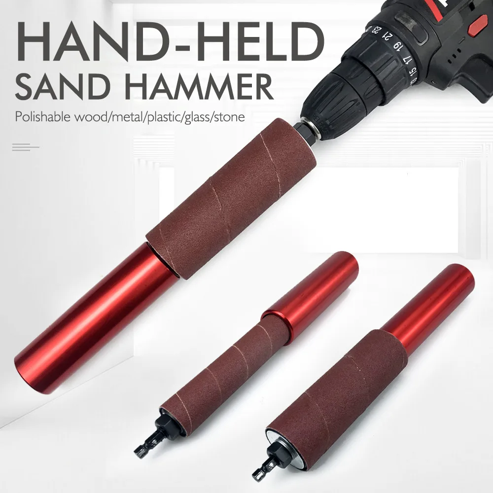 Universal Drill-Powered Mini Belt Sander & Burnishing Rod Attachment