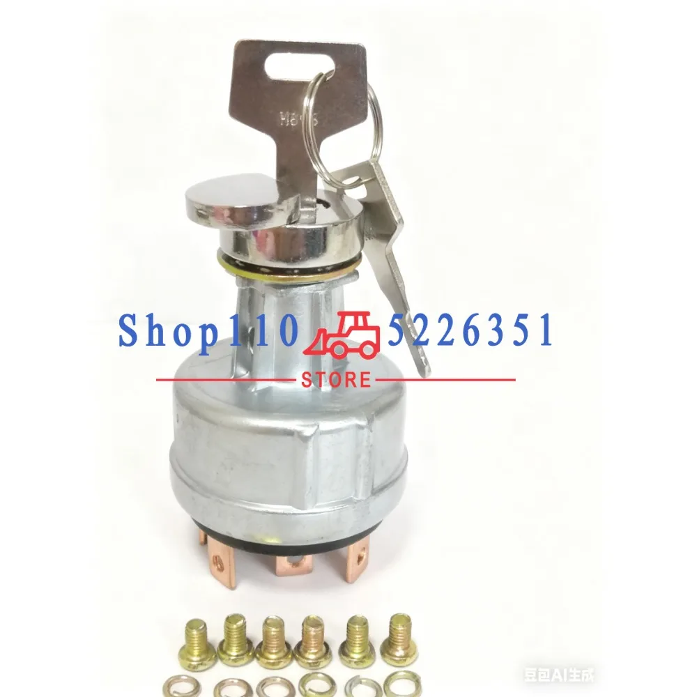 

1700100023 1700100052 Выключатель зажигания для экскаватора Takeuchi, выключатель зажигания с ключами H806, 2 шт.