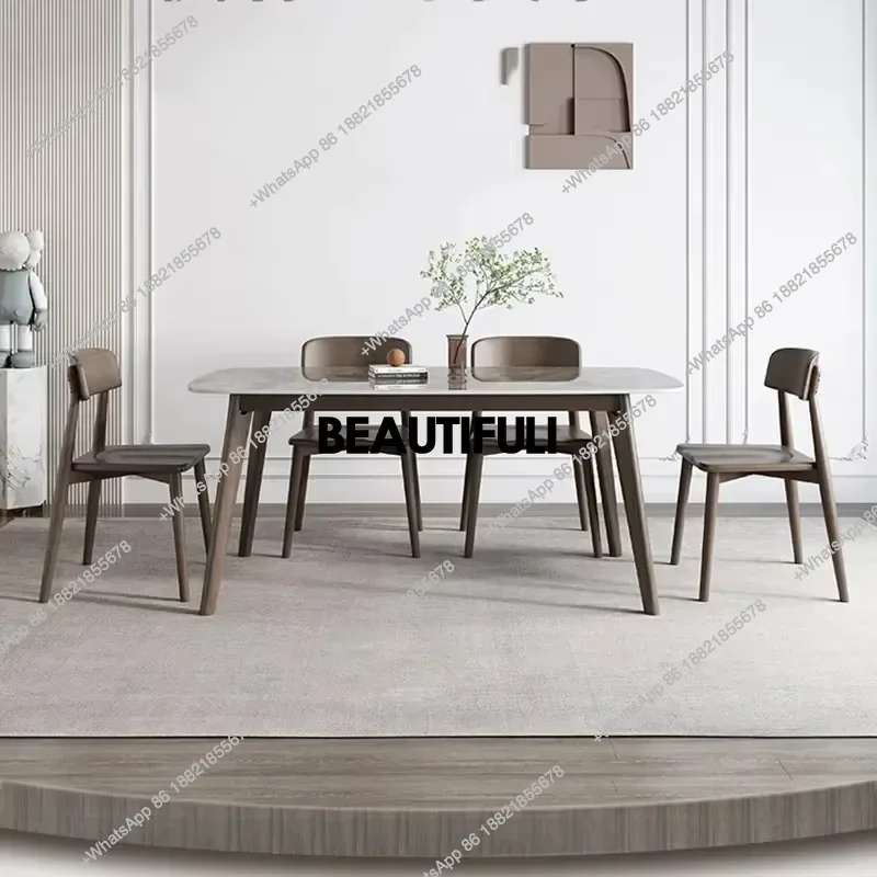 H Nordic Square Dining Tables Restaurant Party Living Room Dining Tables Set Modern Breakfast Table A Manger Furniture Home