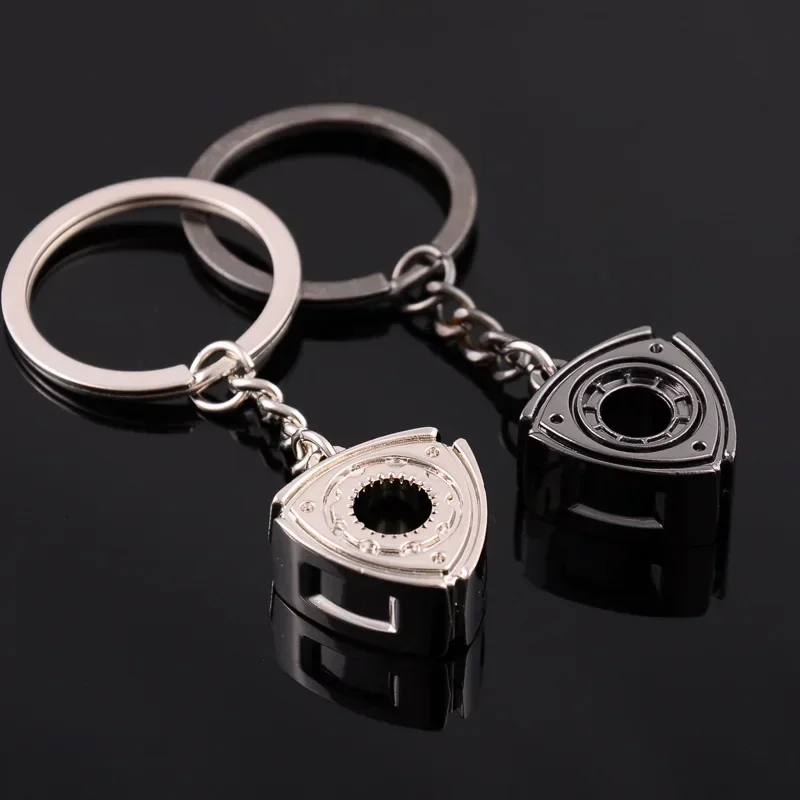 Mini Rotary Engine Keychain  Zinc Alloy Car Accessories Pendant Men's Gift  Gearbox Hub Caliper Turbocharger