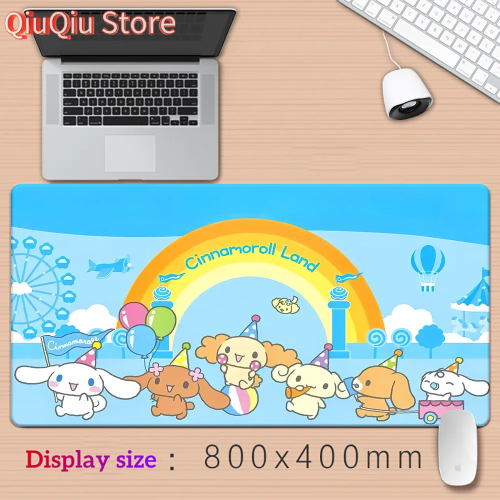 لوحة ماوس كبيرة XXL Cinnamoroll Mouse Pad ملحقات ألعاب لوحة المفاتيح ماوس ماتس لعبة كمبيوتر مكتبي ألعاب الكمبيوتر المحمول حصيرة مكتبية #6