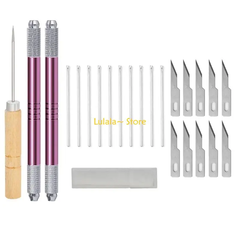 Y4QA Efficient Ergonomic Doll Hair Planting Tool Rerooting Toolkits Metal Doll Hair Rooting Tool for Doll Crafting Use