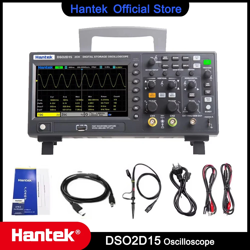 Portable Digital USB Oscilloscope 2 Channels 100/150Mhz